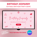 Lovey themed jeopardy game template