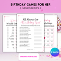 Birthday Games For Her | Pink Ribbons