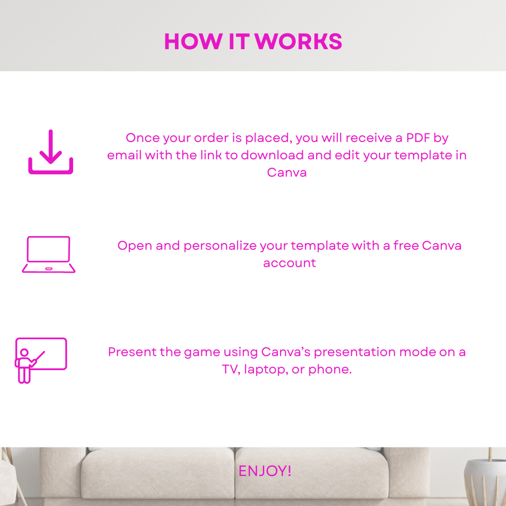 Pink Themed Birthday Party Games Template | Trivia, Most Likely To & Word Games